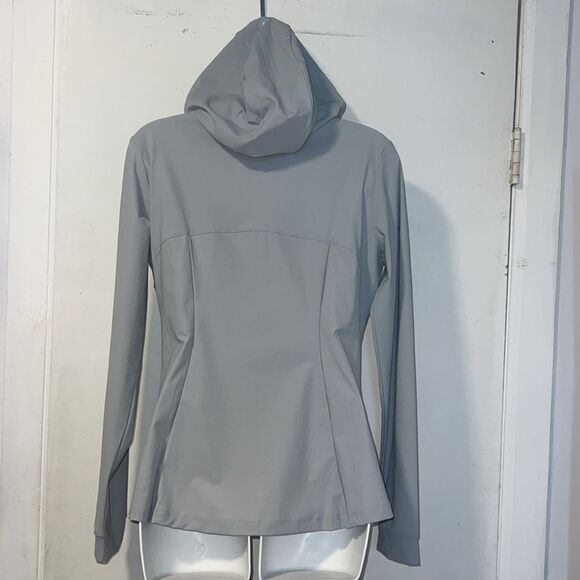 SAVE THE DUCK Light Grey Kathrine Rain Jacket Windbreaker-M NWT! - Picture 4 of 11